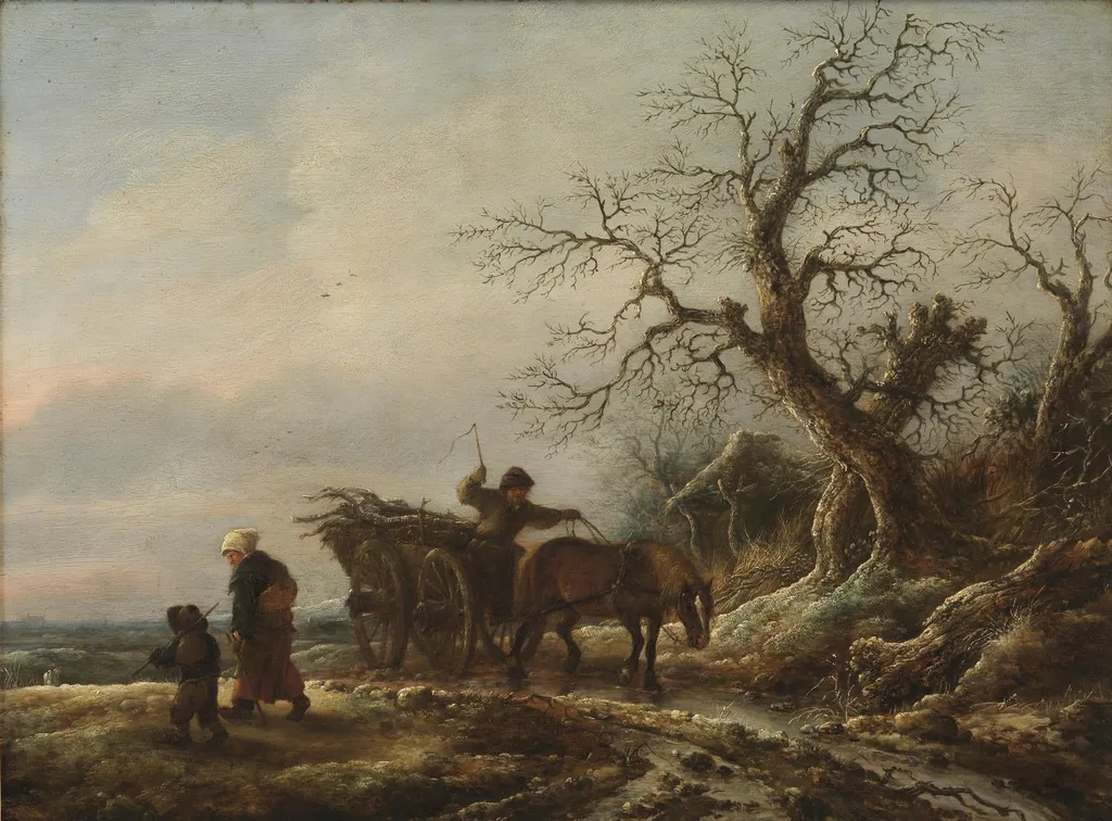 A Winter Scene, by Unknown, 1642