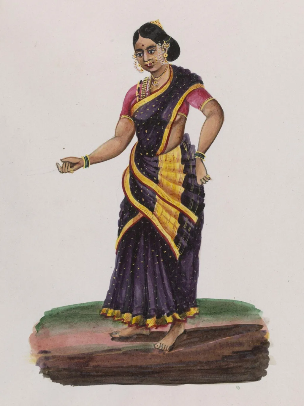 A Woman, by Unknown, paint, 1870
