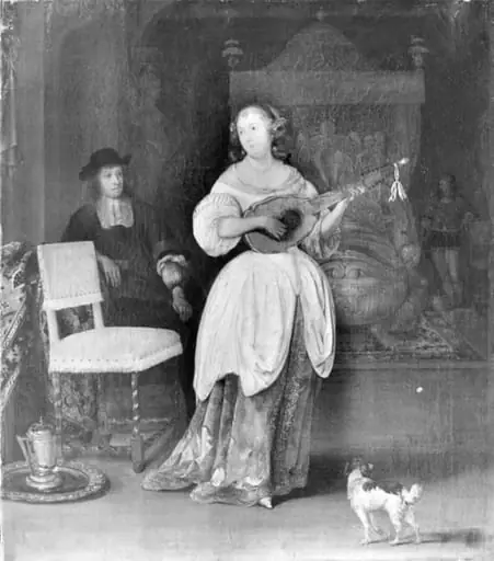 A Woman Playing the Mandolin, by Unknown