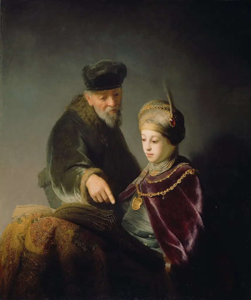 A Young Scholar and his Tutor, by Unknown