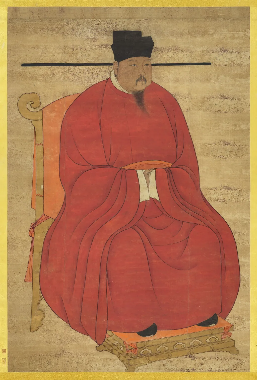 宋真宗坐像, by Unknown, unspecified