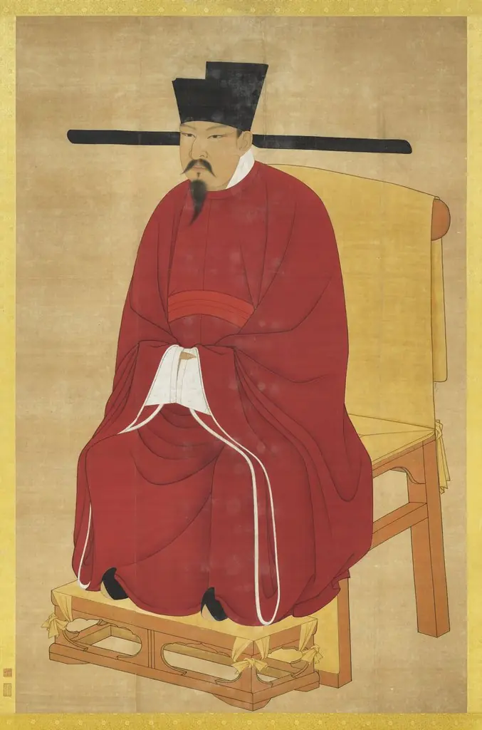宋神宗坐像 軸, by Unknown