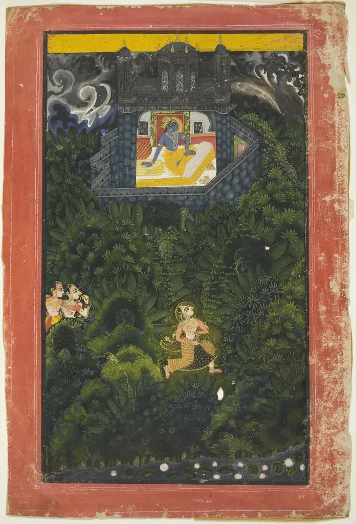 Abhisarika Nayika (Heroine Running to Meet her Lover), by Unknown