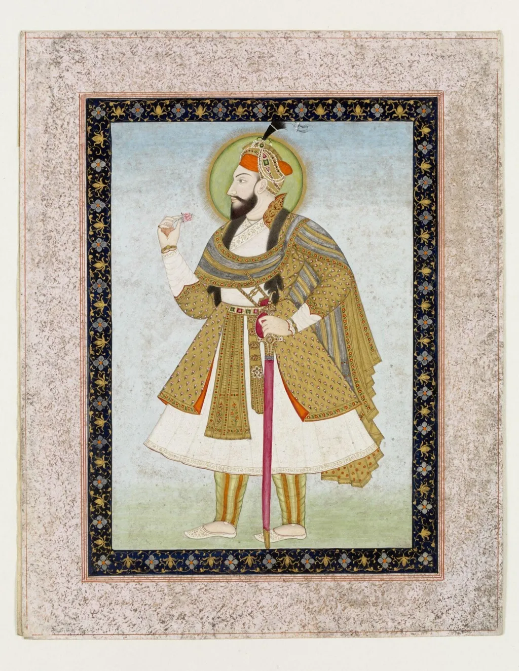 Abul-Hasan Qutb Shah, by Unknown, paint, 1840