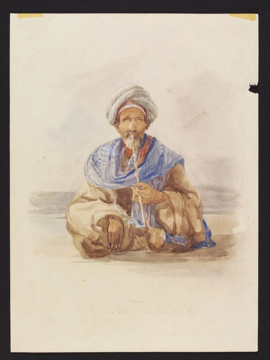 Achmet Girgeh, by Unknown, watercolor, 1848
