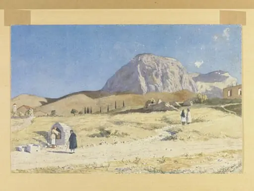 Acro-Corinthus from Old Corinth, by Unknown