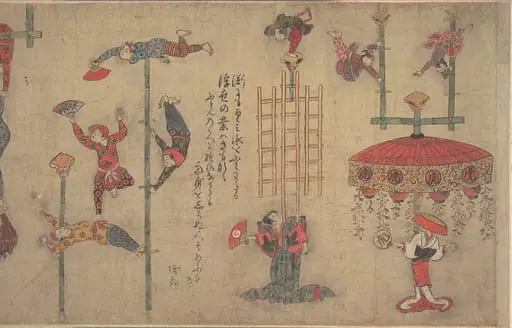 曲技図巻|Acrobats, by Unknown, 1804