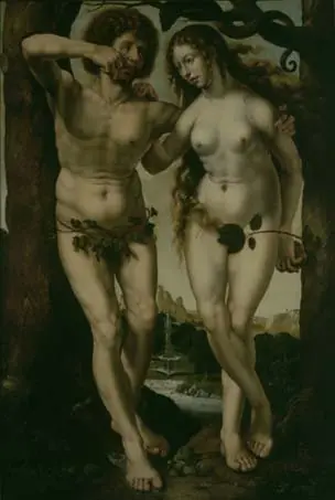 Adam and Eve, by Unknown