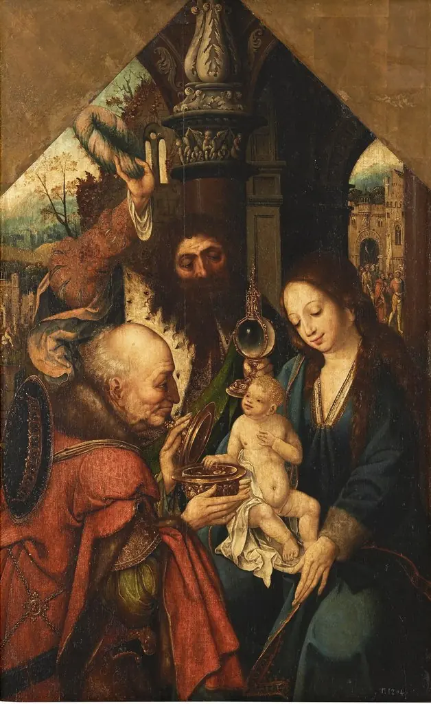 Adoración de los Reyes Magos, by Unknown
