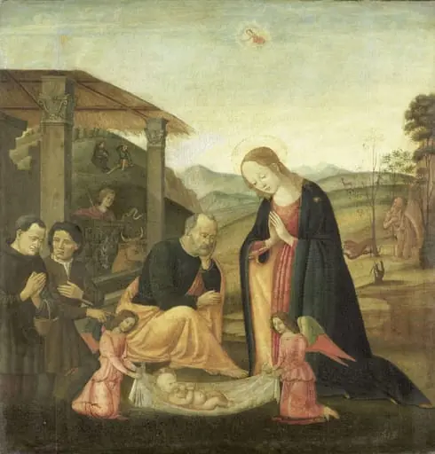 Adoration of the Christ Child, by Unknown