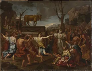 Adoration of the Golden Calf, by Unknown