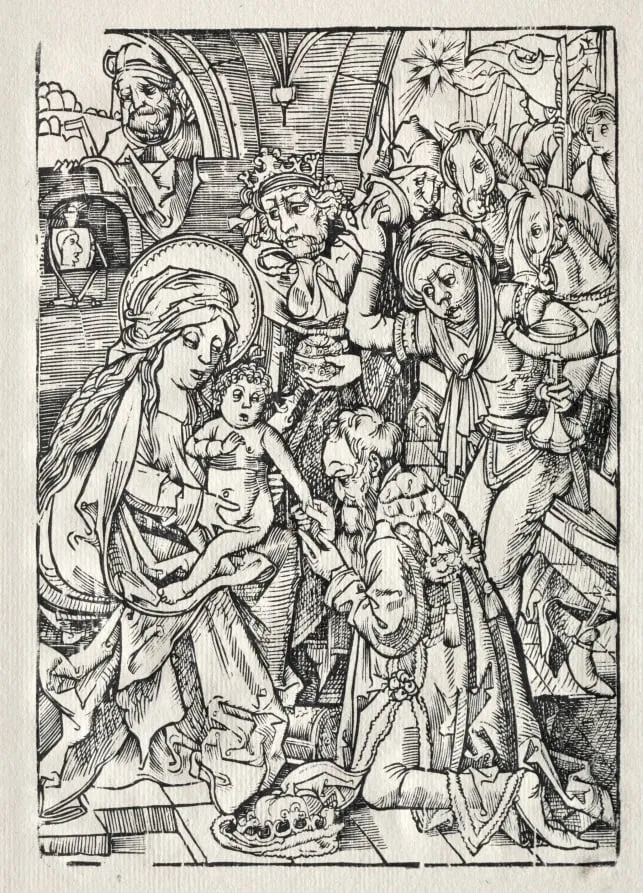 Adoration of the Kings, by Unknown, 1500