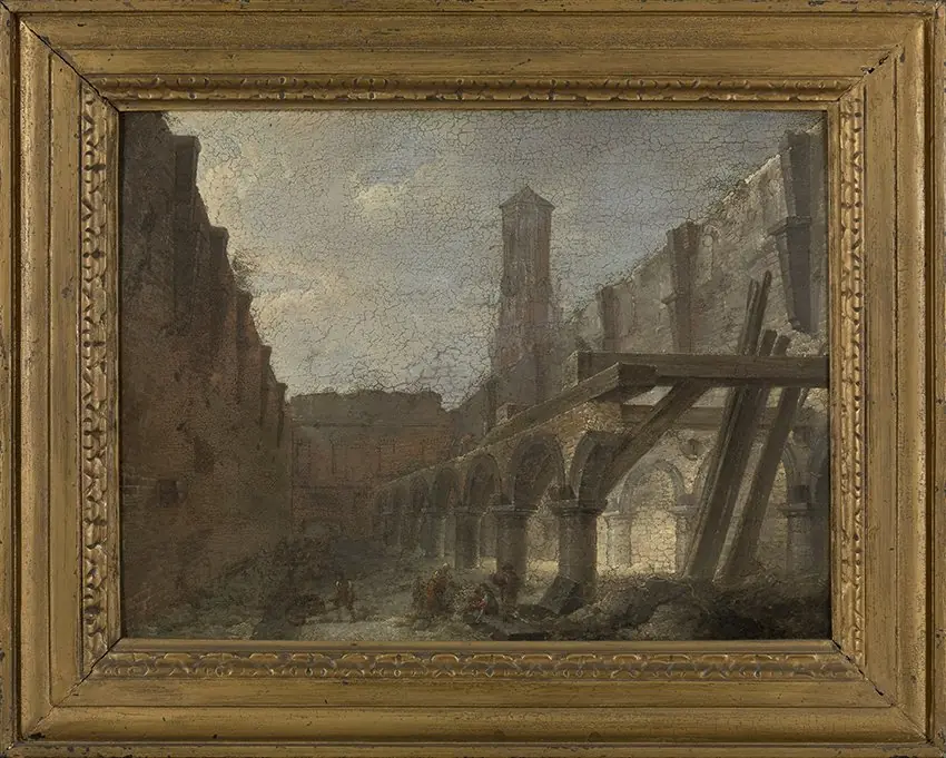 Afbraak van de Waterhalle in Brugge, by Unknown