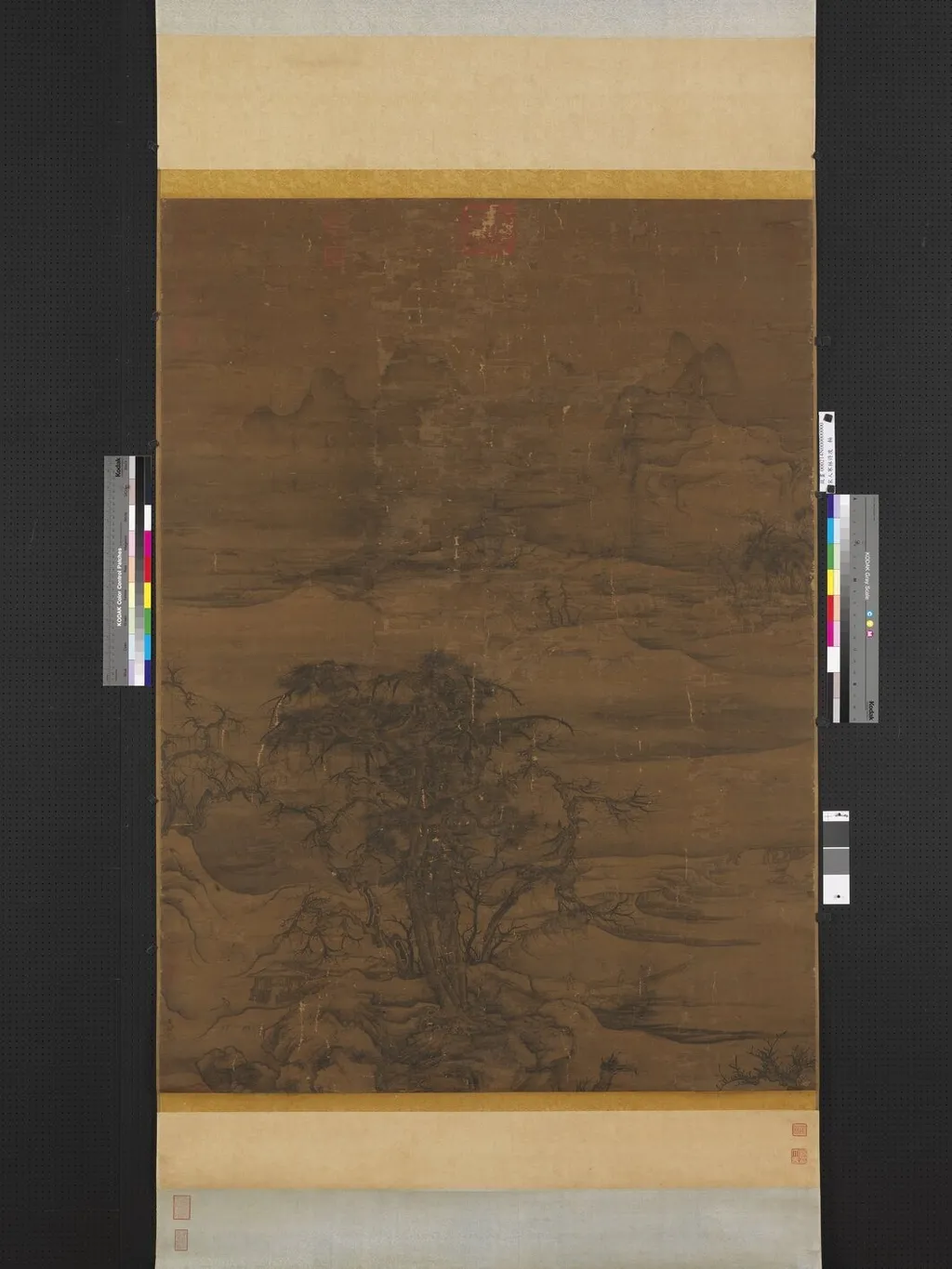 宋人寒林待渡 軸, by Unknown, unspecified, 1850