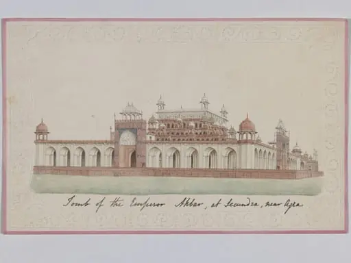 Akbar's mausoleum, Sikandra, by Unknown