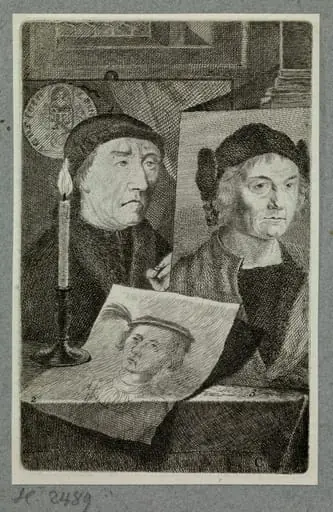 Albrecht Dürer d.Ä. and two other artists, by Unknown