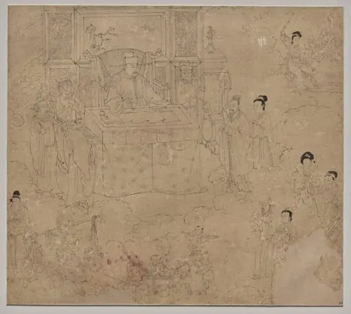 Album of Daoist and Buddhist Themes: Kings of Hells: Leaf 28, by Unknown