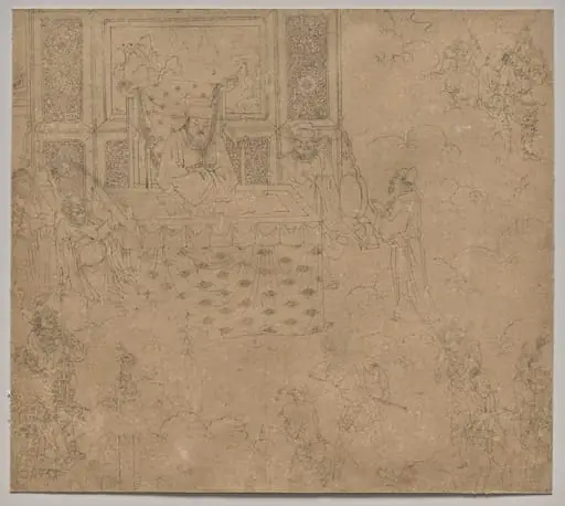 Album of Daoist and Buddhist Themes: Kings of Hells: Leaf 31, by Unknown