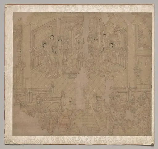 Album of Daoist and Buddhist Themes: Procession of Daoist Deities: Leaf 2, by Unknown
