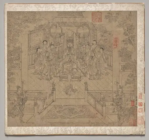 Album of Daoist and Buddhist Themes: Procession of Daoist Deities: Leaf 1, by Unknown