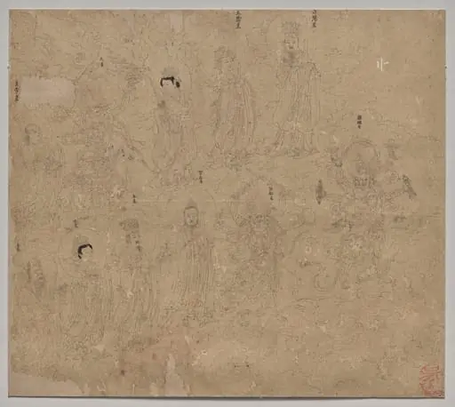 Album of Daoist and Buddhist Themes: Procession of Daoist Deities: Leaf 21, by Unknown