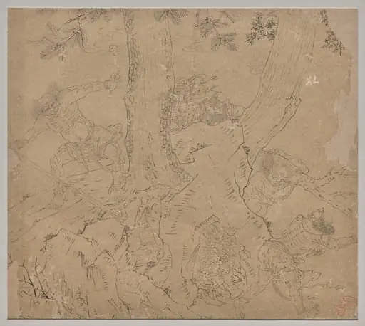 Album of Daoist and Buddhist Themes: Search the Mountain: Leaf 46, by Unknown