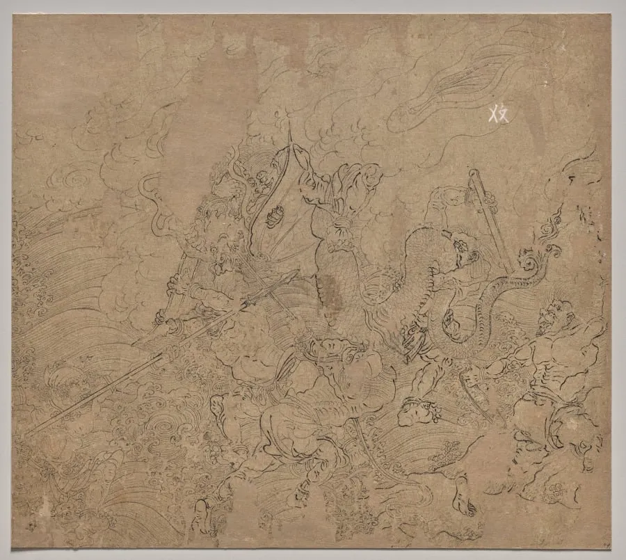 Album of Daoist and Buddhist Themes: Search the Mountain: Leaf 49, by Unknown, unspecified, 1204