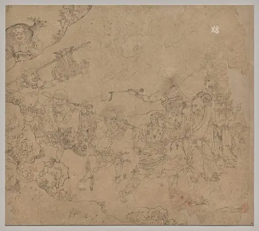 Album of Daoist and Buddhist Themes: Search the Mountain: Leaf 45, by Unknown
