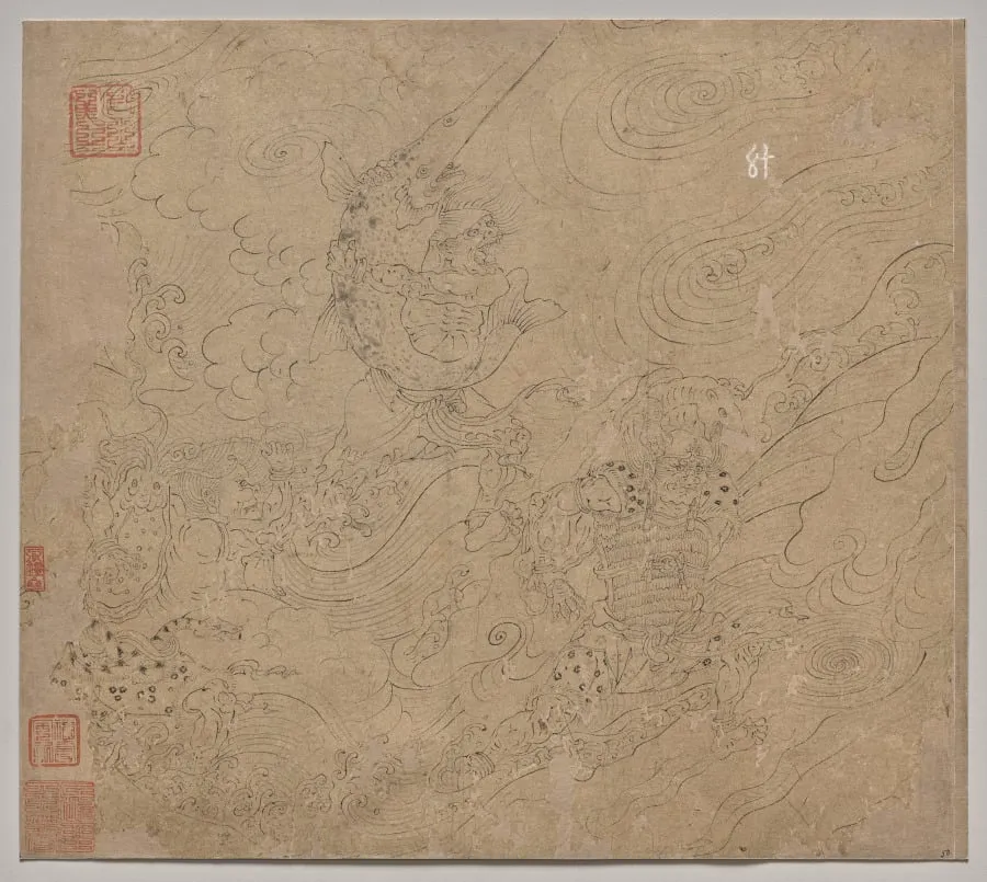 Album of Daoist and Buddhist Themes: Search the Mountain: Leaf 50, by Unknown, unspecified, 1204