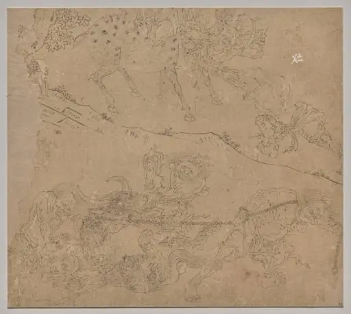 Album of Daoist and Buddhist Themes: Search the Mountain: Leaf 47, by Unknown
