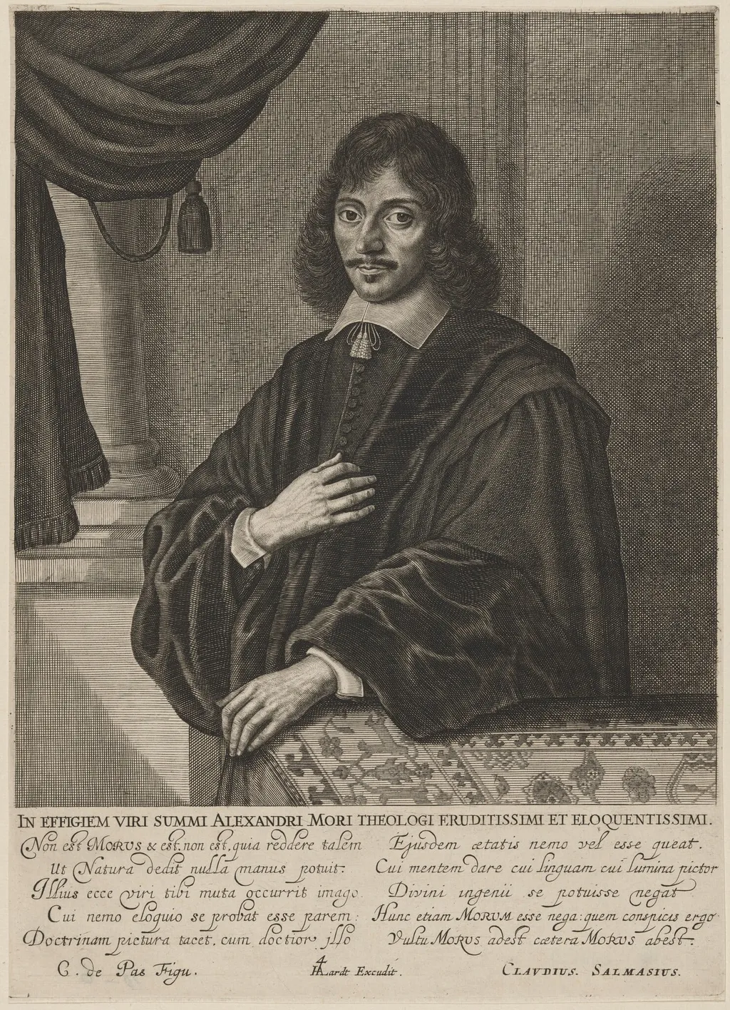 Alexander More, by Unknown, ink, 1601