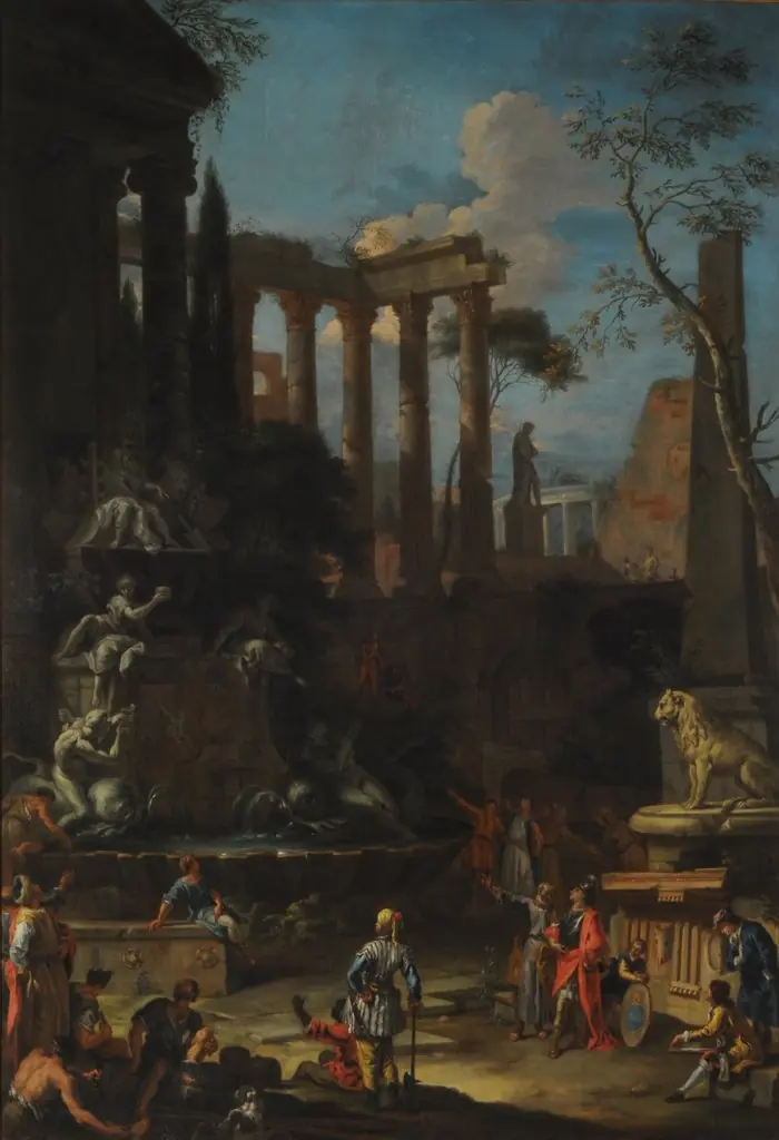 Allegorical tomb of Sir Cloudesley Shovell, by Unknown