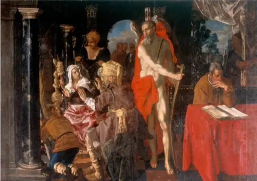 Allegory of Old Age. Time and the Scholar, by Unknown