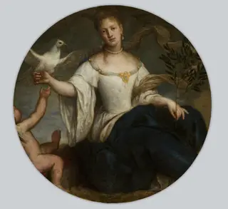 Allegory of Peace – Woman with a Pigeon, by Unknown, 1750