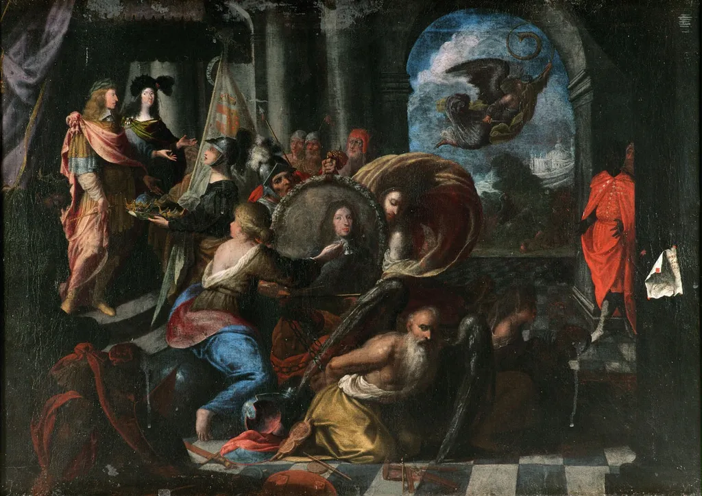 Allegory of the wedding of Archduke Ferdinand Karl and Anna de' Medici, by Unknown, oil, 1646
