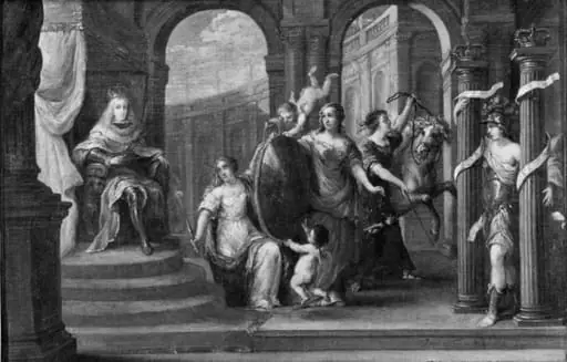 Allegory on the Crowning of Charles II, by Unknown