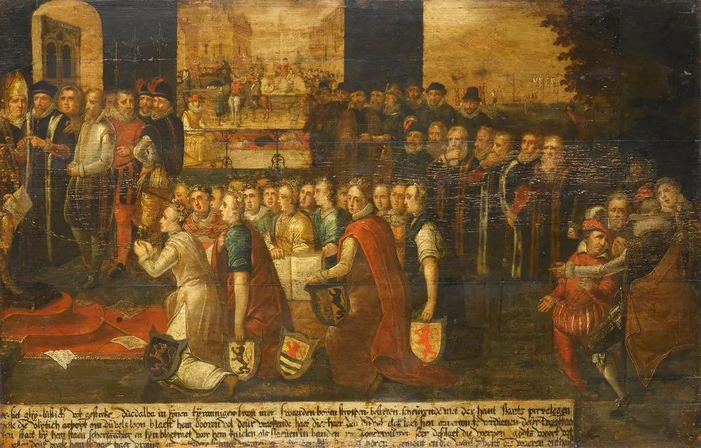 Allegory on the tyranny of the Duke of Alva in the Netherlands, by Unknown