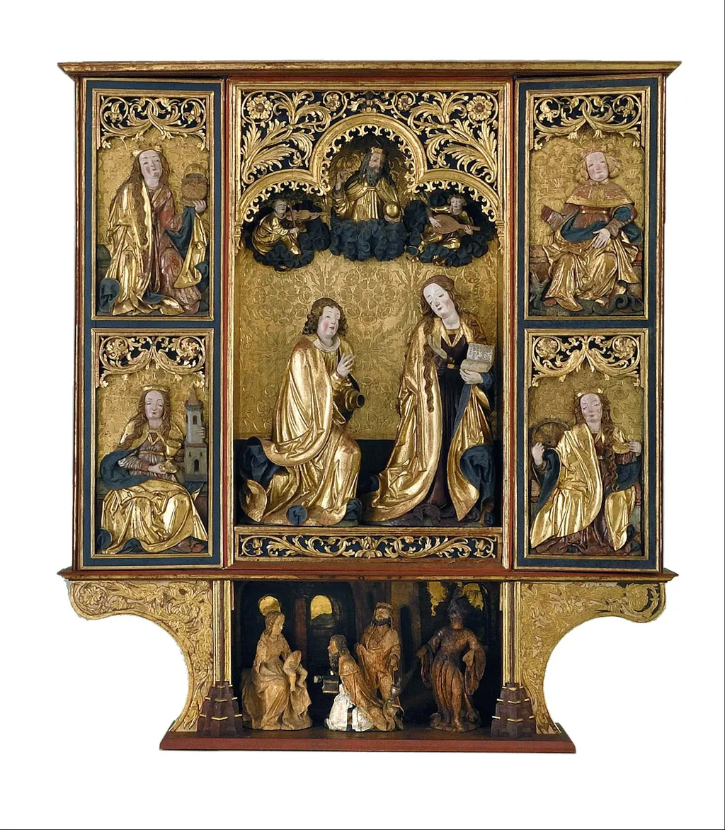 Altarpiece of the Annunciation from Kisszeben, by Unknown, unspecified, 1520