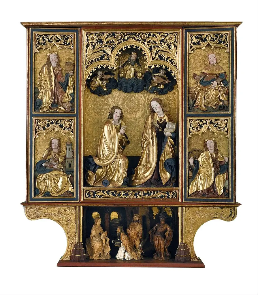 Altarpiece of the Annunciation from Kisszeben, by Unknown