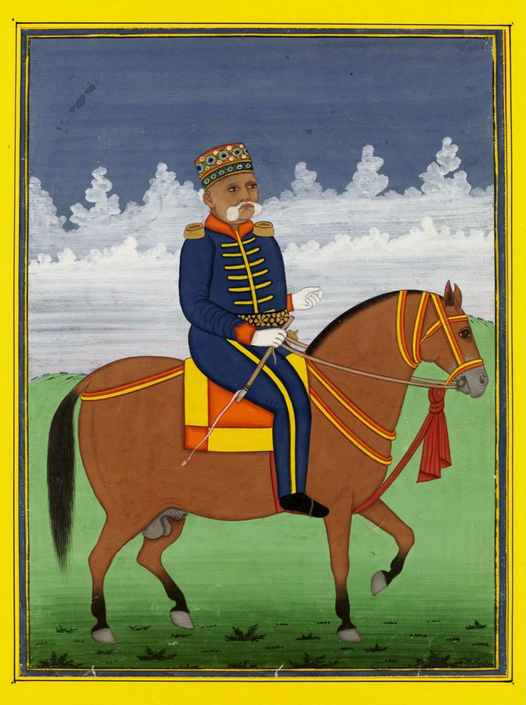 Amir Khan, by Unknown, paint, 1860