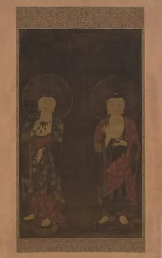 아미타불과　지장보살도　고려|阿彌陀佛・地藏菩薩圖	高麗|Amitabha and Kshitigarba, by Unknown, 1324