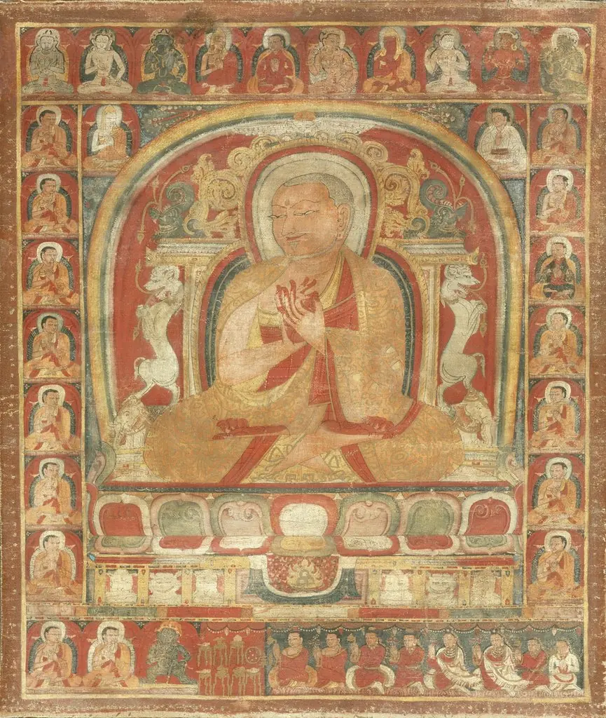 An Abbot and His Lineage, by Unknown