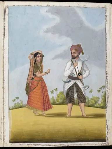 An Arab couple, by Unknown
