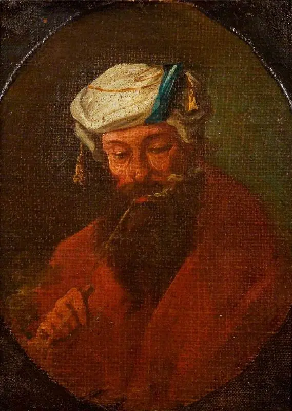 An Arab Smoking a Pipe, by Unknown