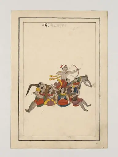 An archer riding a composite horse, by Unknown