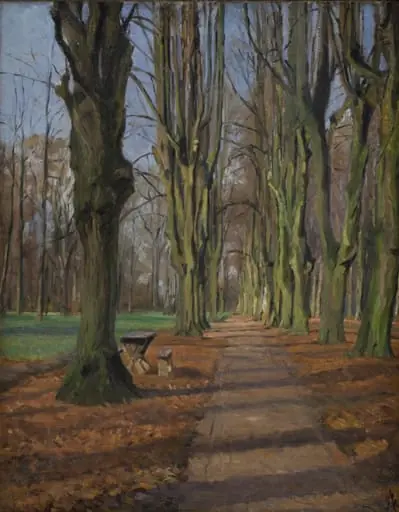 An Avenue in Søndermarken. Frederiksberg, by Unknown