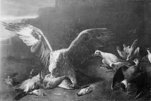 An Eagle among Small Birds, by Unknown