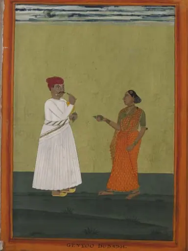 An interpreter and his wife, by Unknown