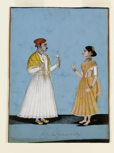 An interpreter and his wife, by Unknown