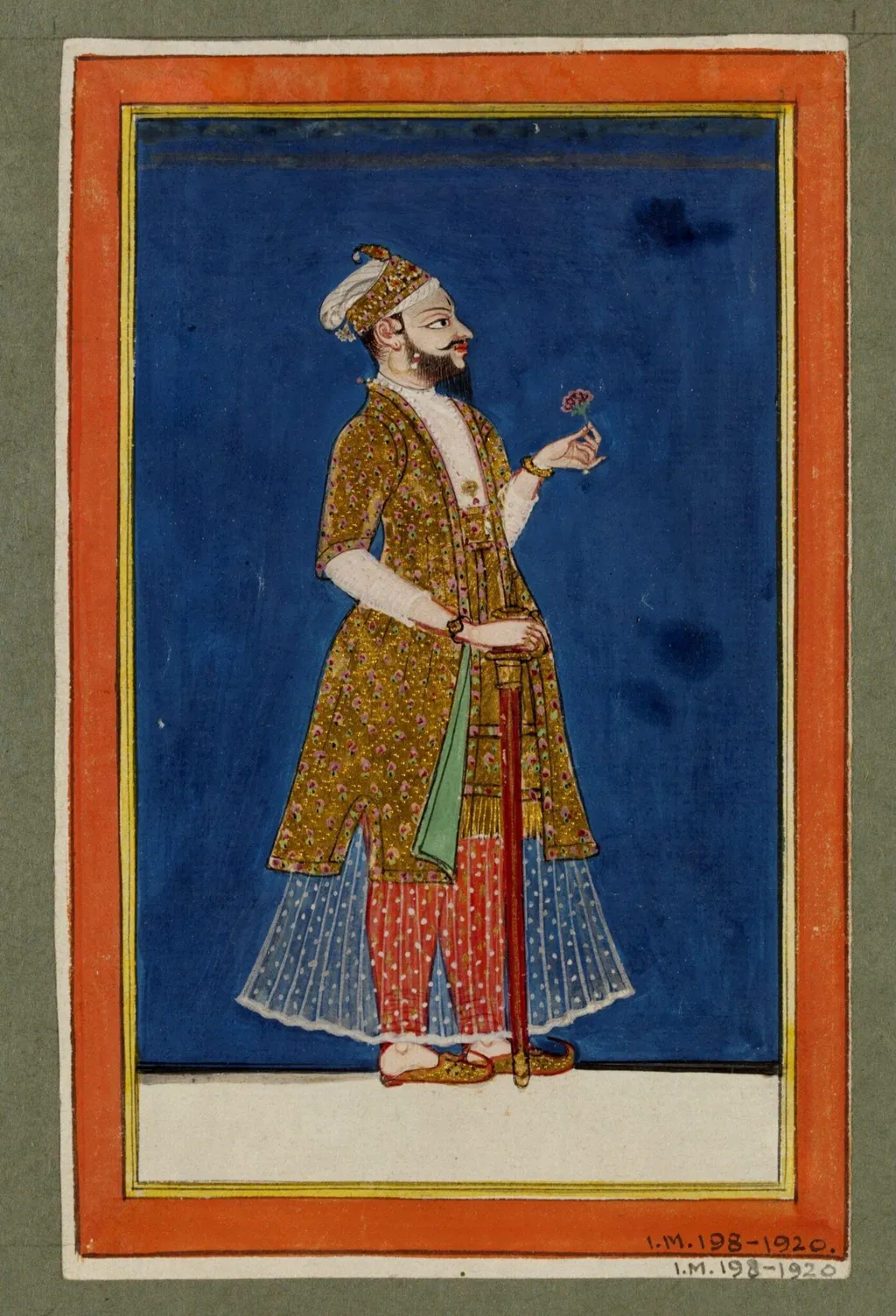 An unidentified ruler, by Unknown, paint, 1780